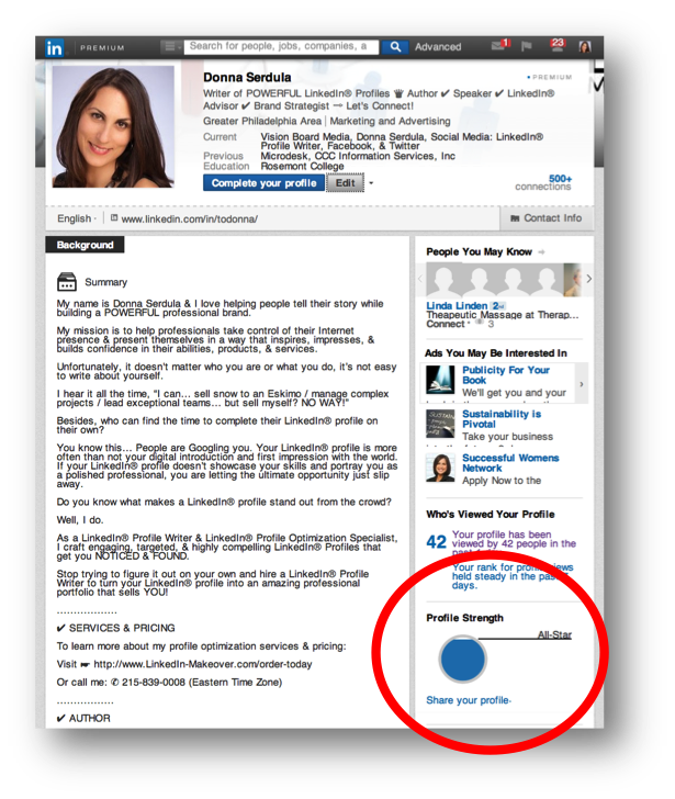 LinkedIn-Profile-Strength-Meter